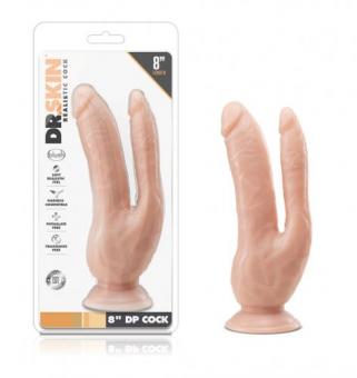 Dr. Skin – Doppeldildo 21,6 cm – Vanille