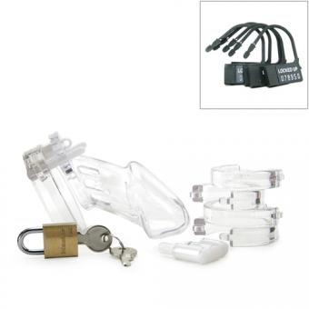 CB-6000 Chastity Cage - Transparent - 37 mm