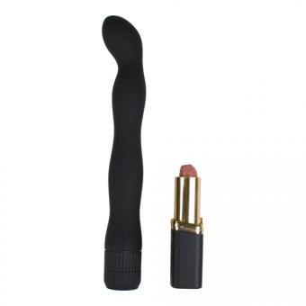 Wavy anal vibrator in black