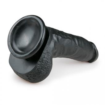 Realistischer schwarzer Dildo - 20 cm