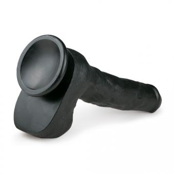 Realistic black dildo - 29.5 cm