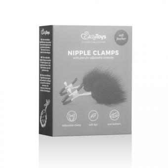 Adjustable nipple clamps with springs