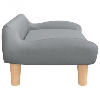 Kindersofa Hellgrau 70x40x24 cm Stoff