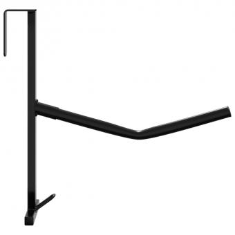 Sattelhalter mit Trensenhaken Einarmig Tragbar Schwarz Eisen
