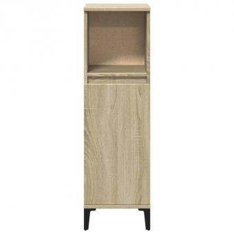 Badschrank Sonoma-Eiche 30x30x100 cm Holzwerkstoff