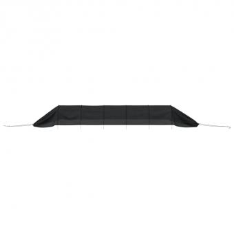 Netztunnel Schwarz 300x50x48,5 cm Stahl und Polyethylen