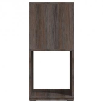 Hinged shelf Grey and Sonoma oak 34.5x34.5x75.5 cm Wood-based material