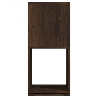 Smoked oak hinged shelf 34.5x34.5x75.5 cm Wood-based material