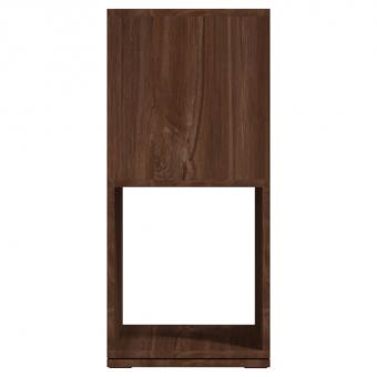 Swivel shelf Brown oak look 34.5x34.5x75.5 cm Wood-based material