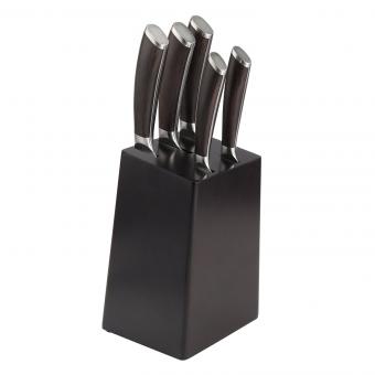 BEM Saiko Damascus knife set 6-pcs. made of VG-10 steel with knife block