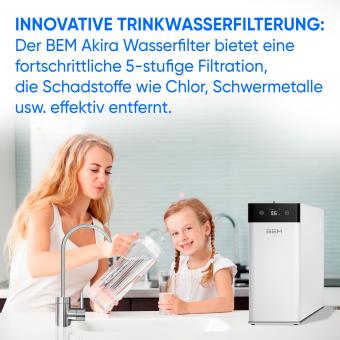 BEM Akira tankloser Wasserfilter mit 5-stufigem Filtersystem Direct-Flow