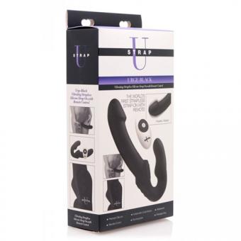 Urge strap-on vibrator without straps - black