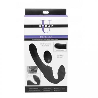 Pro Rider Strapless Strap-on Vibrator - Schwarz