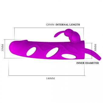 Penis sheath with clitoral stimulator