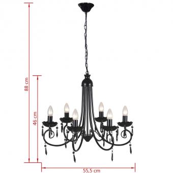 Kronleuchter Pendelleuchte Deckenleuchte Kristall Lampe Lüster Hängelampe Design