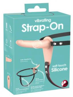 Strap-on mit vibrierendem Dildo