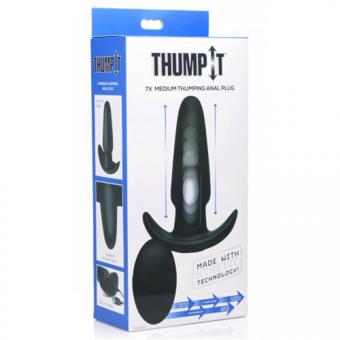 Thump-It Curved Buttplug aus Silikon - Medium