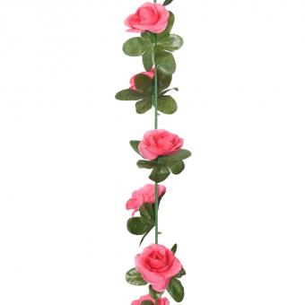 Künstliche Blumengirlanden 6 Stk. Rosa 240 cm