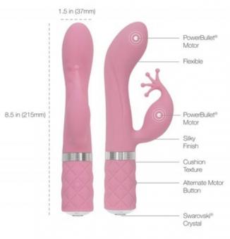 Pillow Talk - Kinky Rabbit & G-Punkt-Vibrator - Rosa