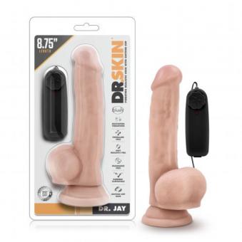 Dr. Skin – Dr. Jay Vibrator mit Saugnapf 22,2 cm – Vanille