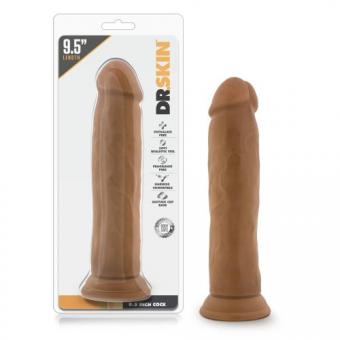 Dr. Skin – Realistischer Dildo mit Saugnapf 24 cm – Mokka