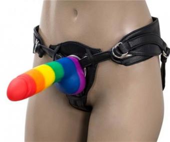 Addiction - Justin Rainbow Silicone Dildo - 19 cm