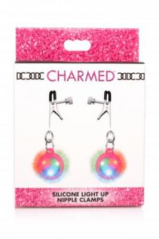 Charmed - Glowing silicone nipple clamps