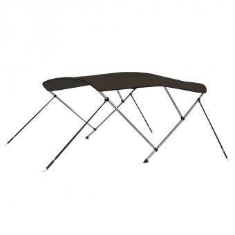 3-Bow Bimini-Top Black 184x170x133 см