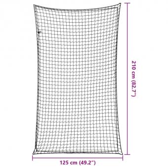 Сетка для прицепа с эластичным тросом черная 2,1x1,25 м PP