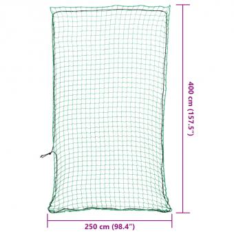 Anhängernetz mit Gummiseil Grün 4x2,5 m PP