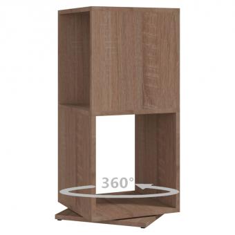 Swivel shelf Sonoma oak 34.5x34.5x75.5 cm Wood-based material