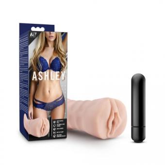 M for Men - Masturbator Ashley with bullet vibrator - Vagina