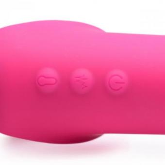 G-Pulse Vibrating Strapless Dildo with Remote Control - Pink