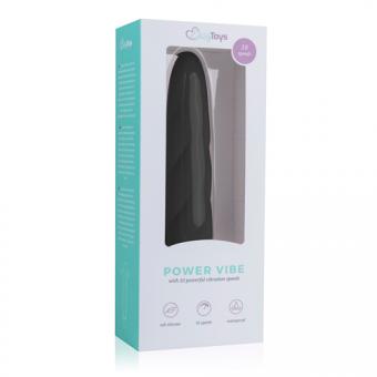 Schwarzer Vibrator aus Silikon