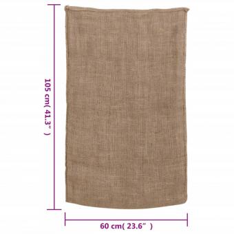 Jutesäcke 5 Stk. 60x105 cm 100% Jute 220 g/m²