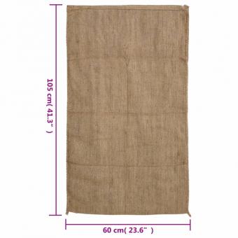 Jutesäcke 10 Stk. 60x105 cm 100% Jute 340 g/m²