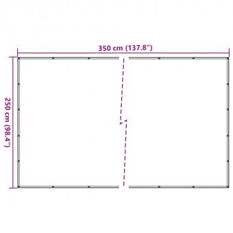 Anhängernetz Grün 2,5x3,5 m HDPE