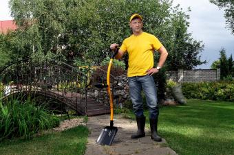 TORNADICA Ergonomic shovel with two interchangeable blades