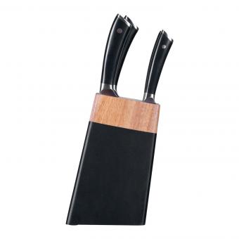 BEM Master Chef 6-piece knife set made of high-quality stainless steel with knife block incl. sharpener