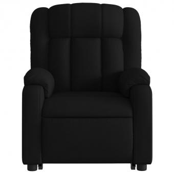 Massage chair with stand-up aid black fabric