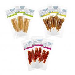 Dried fish set: dried strips of pike, bream & salmon, salted (9x50g)