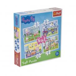 Peppa Pig puzzle, 4-in-1