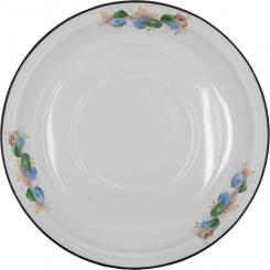 Lysvenskiye enameled euphoria enameled round plate ∅50 cm, 7 L