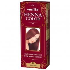 Venita Henna Color Color Balm burgundy red №11, 75 ml