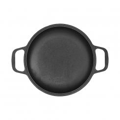 Cast iron frying pan diameter 22 cm two holders