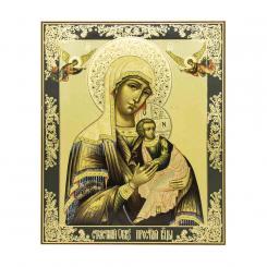 Icon "Strastnaja" made of wood, double embossing, 30x40 cm