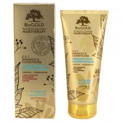 BioGOLD HAIRTHERAPY 2-в-1 шампунь и кондиционер для жирных волос, 200 мл