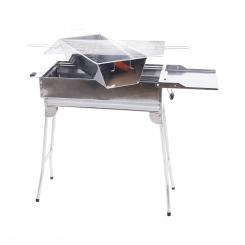 B-WARE MANGAL President: Grill | Shashlik | Mangal | Stainless steel | Grill | Folding | Feet | Charcoal container | Stainless steel