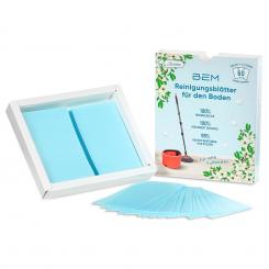 Water-soluble cleaning sheets for the floor