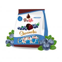 Uniconf fruit jelly in dark chocolate blueberry, 80 g